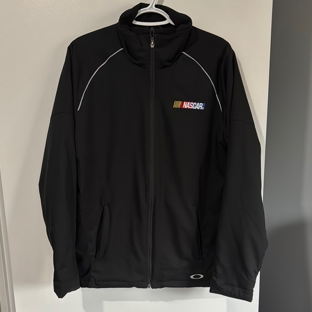 NASCAR Oakley Black Performance Jacket Lightweight Athletic Wear